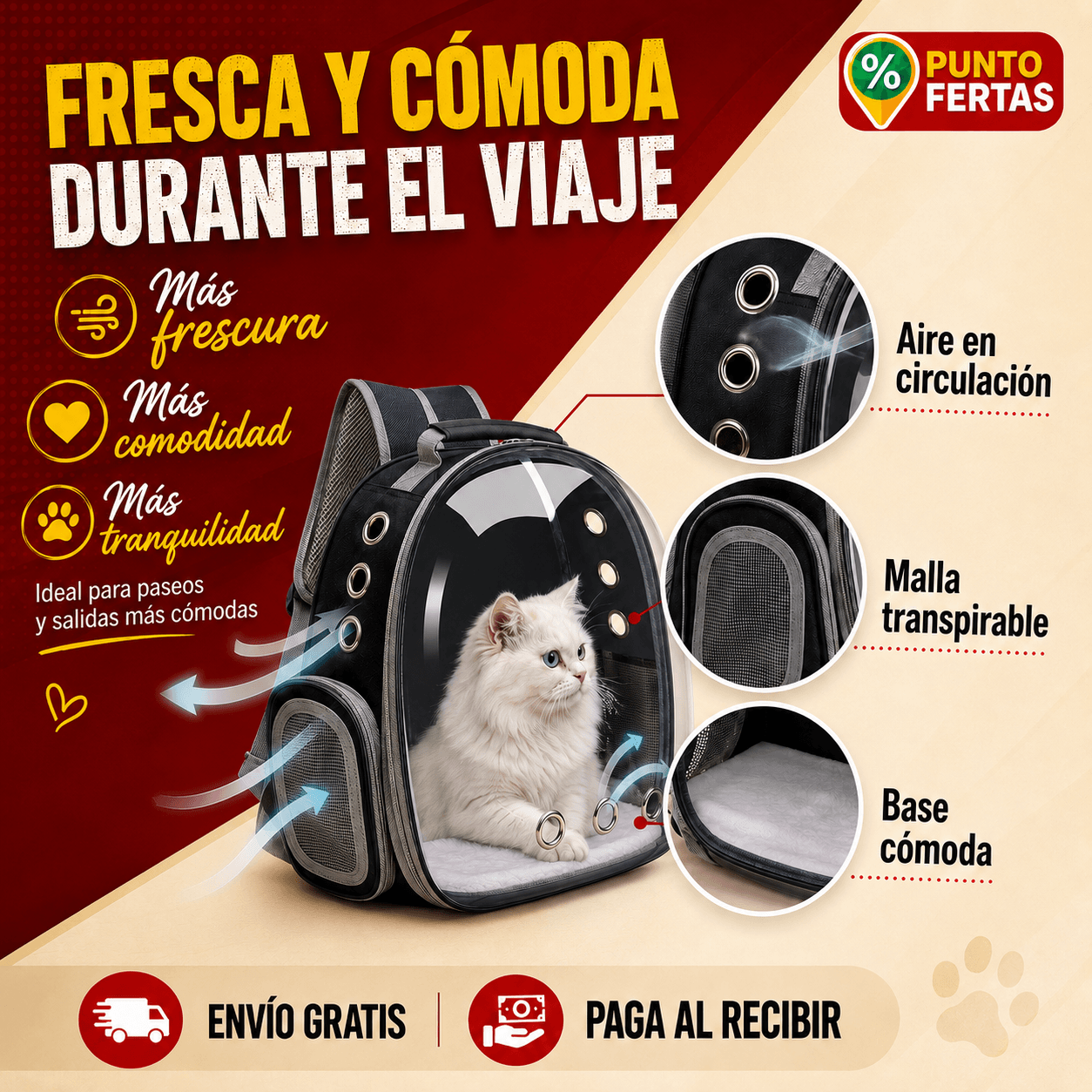 Mochila para Mascotas | Viajes más comodos