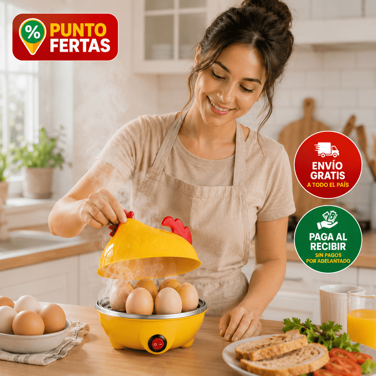 Hervidora de Huevos | Están listos con solo un botón 🥚