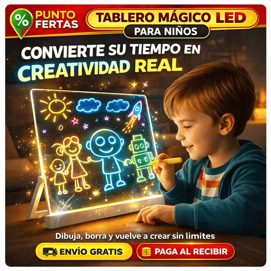Tablero Mágico neón | Mejora el aprendizaje