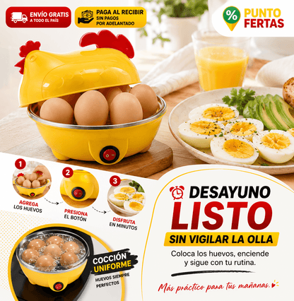 Hervidora de Huevos | Están listos con solo un botón 🥚