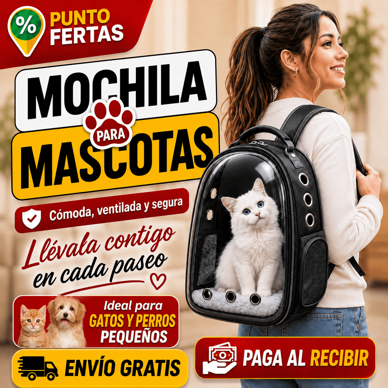 Mochila para Mascotas | Viajes más comodos