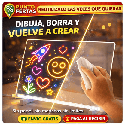 Tablero Mágico neón | Mejora el aprendizaje