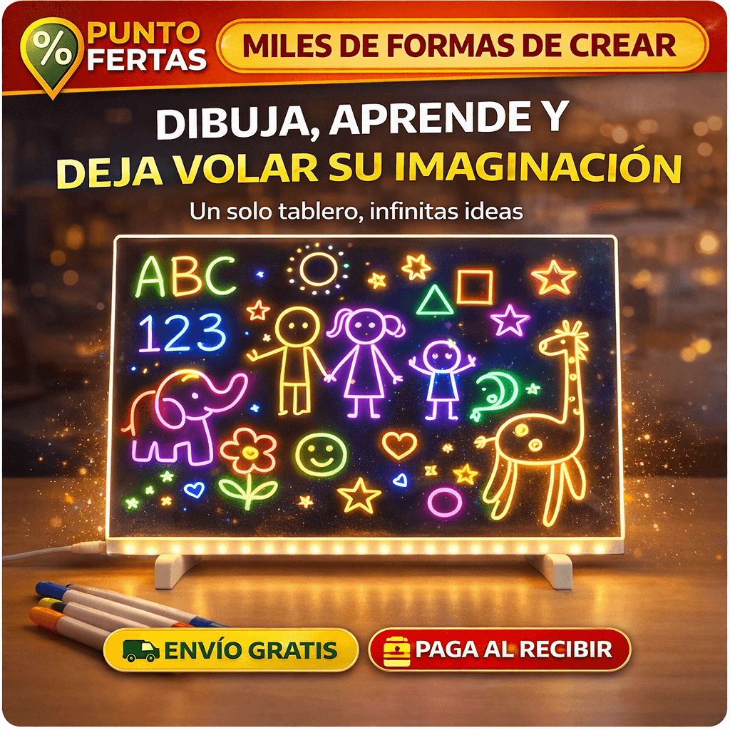 Tablero Mágico neón | Mejora el aprendizaje