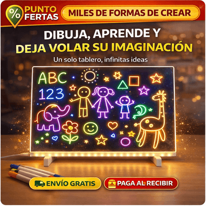 Tablero Mágico neón | Mejora el aprendizaje