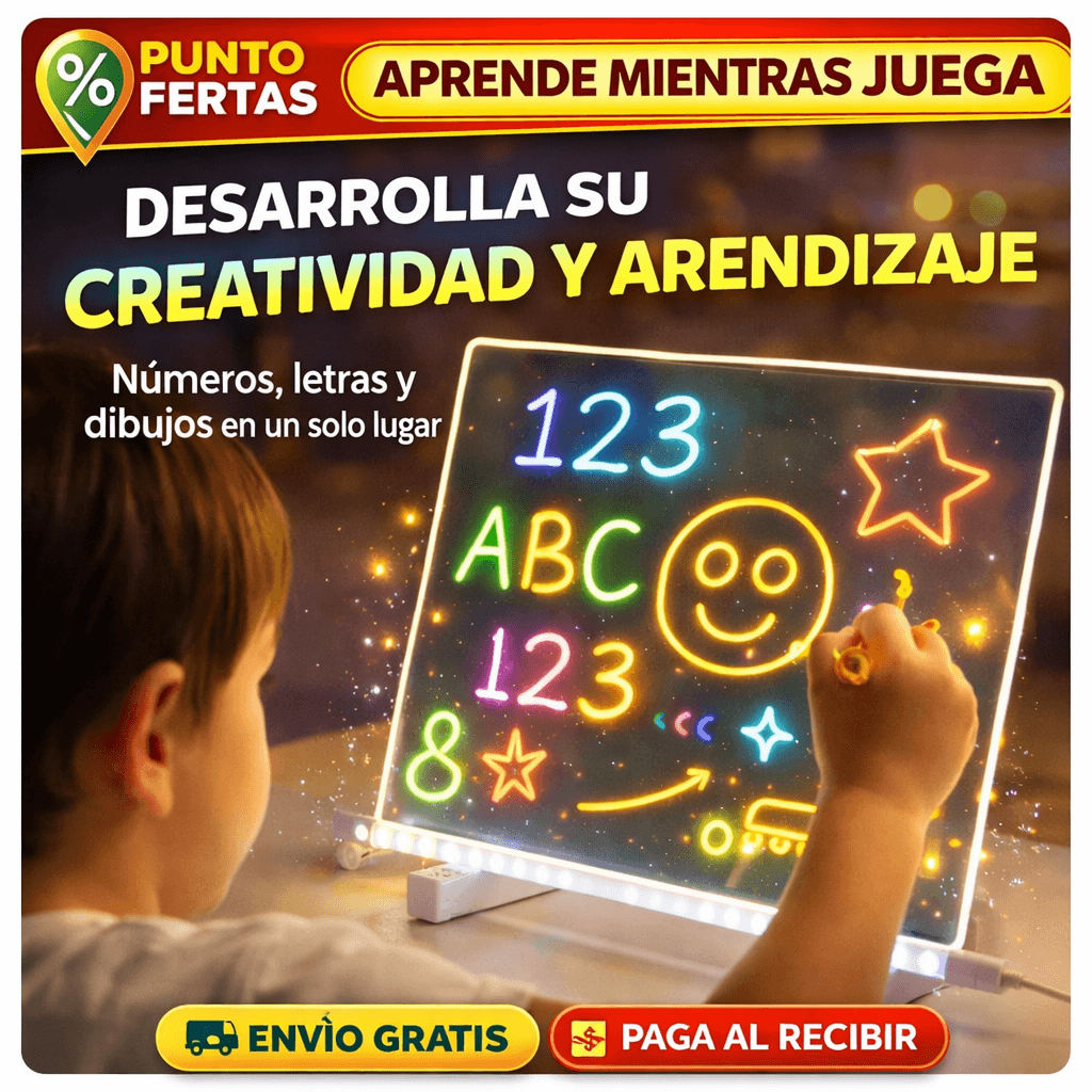 Tablero Mágico neón | Mejora el aprendizaje