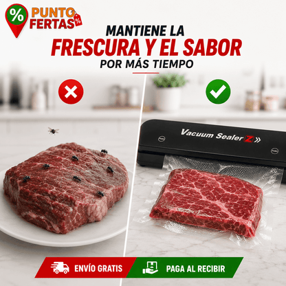 Selladora al vacio +100 bolsas | Más Frescura, Más Orden, Más Ahorro